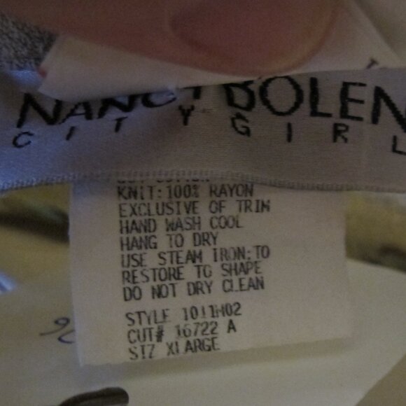 Nancy Bolen City Girl 3-piece beige and turquoise pantsuit, XL - Picture 11 of 11